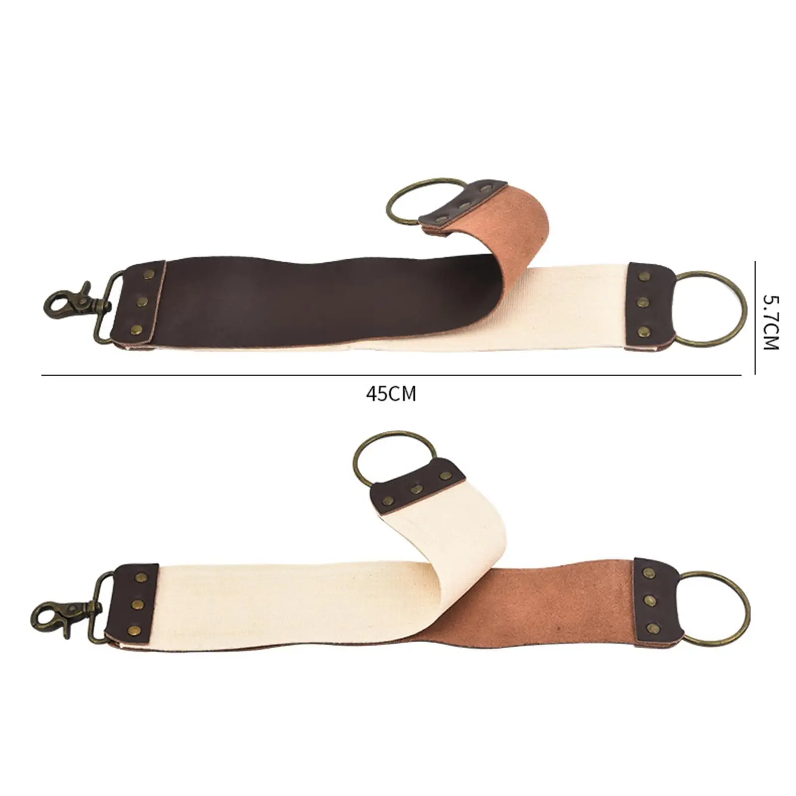 Leather Shaving Strop Sharpening Belt Adult Replacement Beginner Multifunctional Sharpening Strop Belt Knife Sharpening Shaving