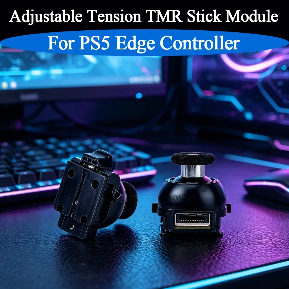 2026 Neu 1/2 Stück Einstellbares Spannungs-TMR-Stick-Modul Langlebige Ersatz-Reparaturteile Plug&Play für PS5 Edge Controller Zubehör