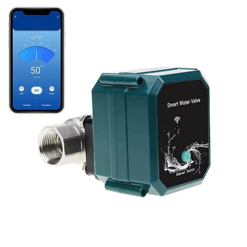 Wireless intelligent water flow control Automatic WIFI irrigation valve Intelligent garden timing controller