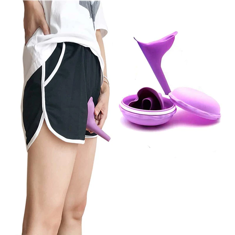 Reusable Silicone Female Urination Device Women Pee Funnel Stand Up & Pee Portable Outdoor Travel Camping Hiking Toilet Aid TMZ - view 4