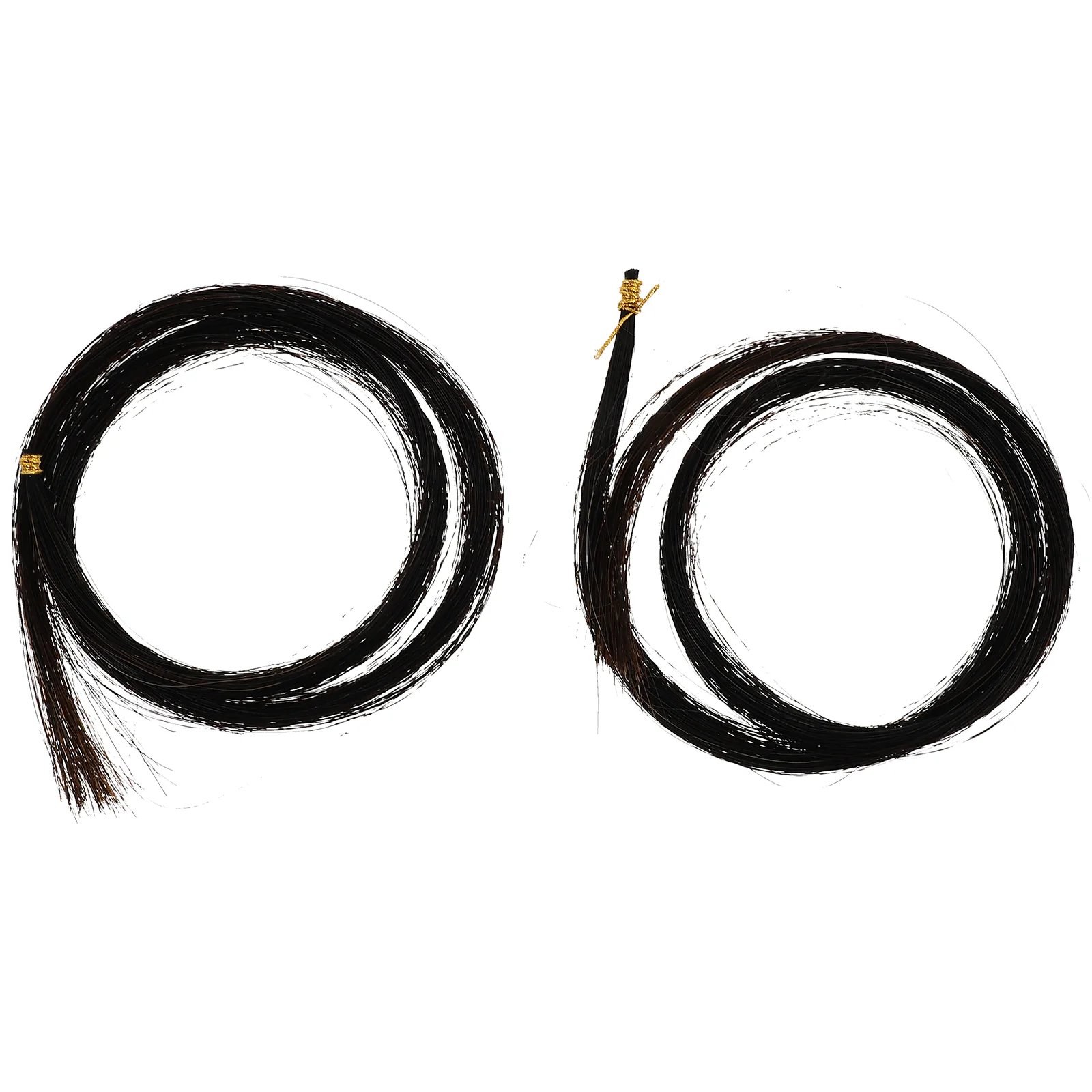 2 Bundles Viola Bow Hair Horse for Repair Hair Accessories Instrument Portable Violin Strings Natural Creative