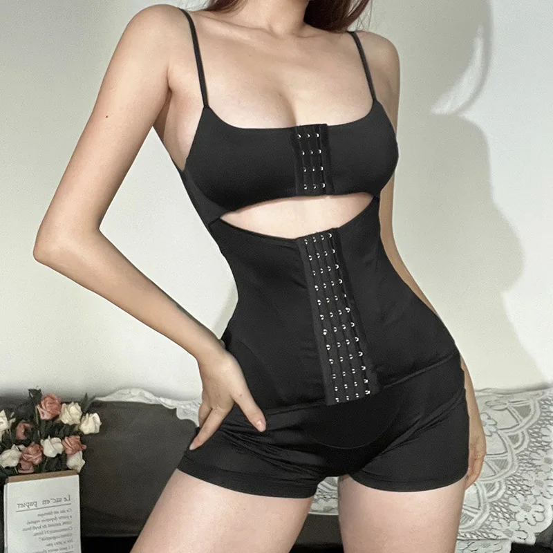 

Spring New Women's Solid Color Slim Fit Street Fashion Strapless Sleeveless Sexy Jumpsuit