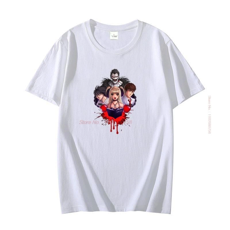 Ryuk Shinigami Classic Anime graphic t shirts cotton shirt short sleeve t-shirts Summer Harajuku Streetwear Men's clothing