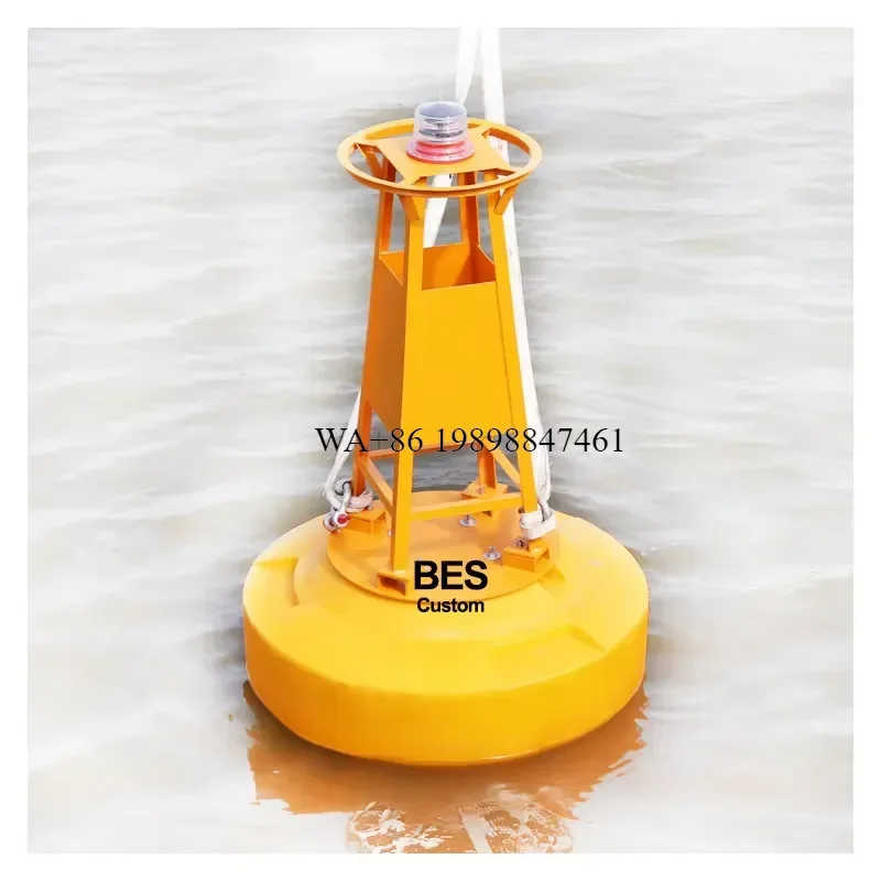 Wmwmnu for Factory Large Diameter 1200mm Steel Frame Nautical Marine Buoys Cylindrical Navigation Buoy Tall Channel Lateral