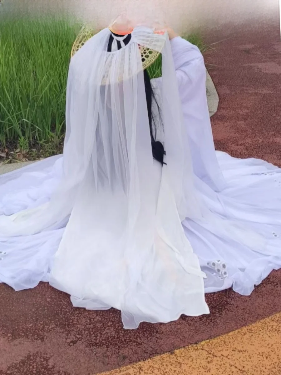 

Изысканный головной убор-вуаль для фотосессий в стиле Ханьфу и боевых искусств, вдохновленный древними традициями, для уличной моды.