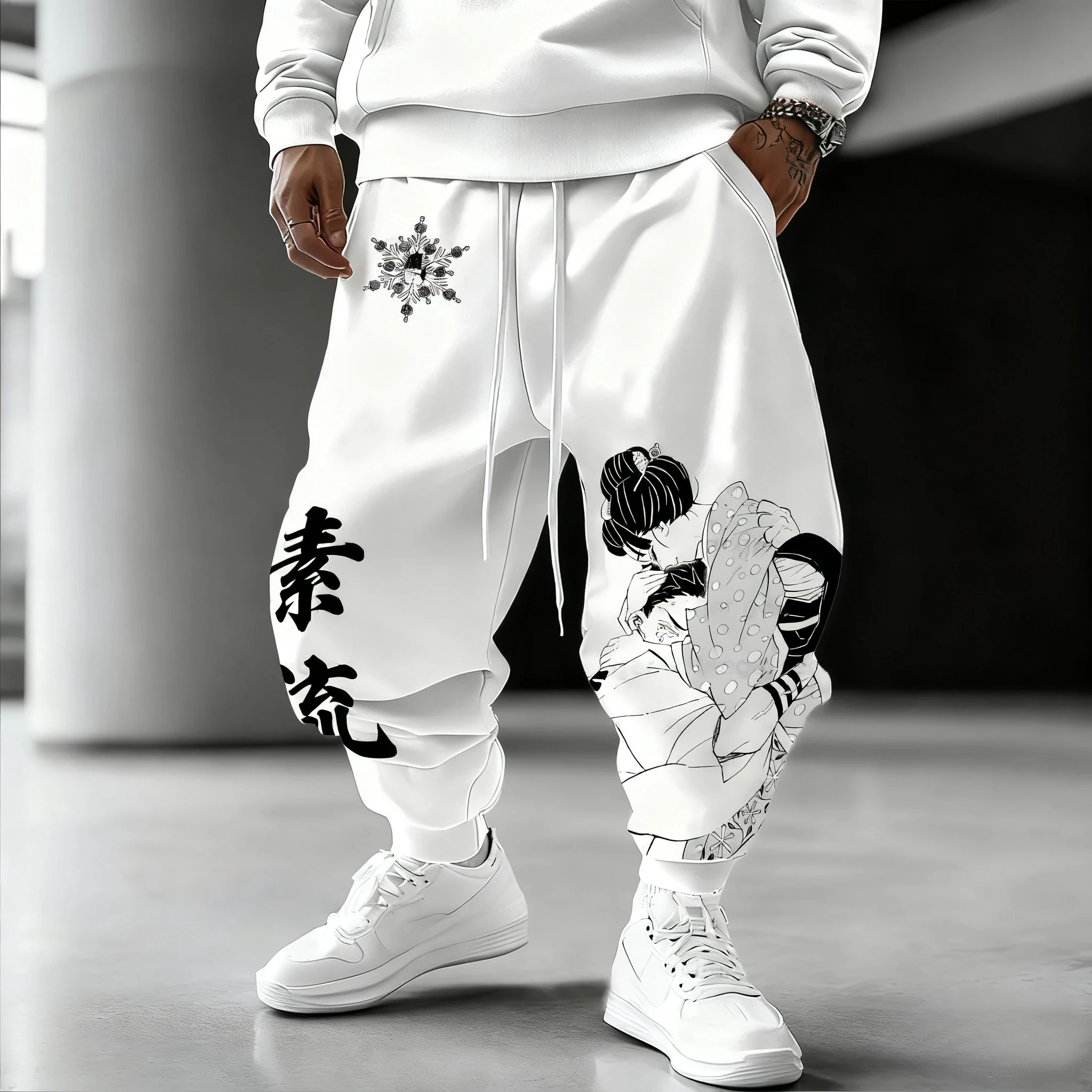 

Demon Slayer Anime Co Branded Sweatpants 2025 Men's Autumn and Winter New Collection Japanese Harajuku Loose Casual Sports Pants