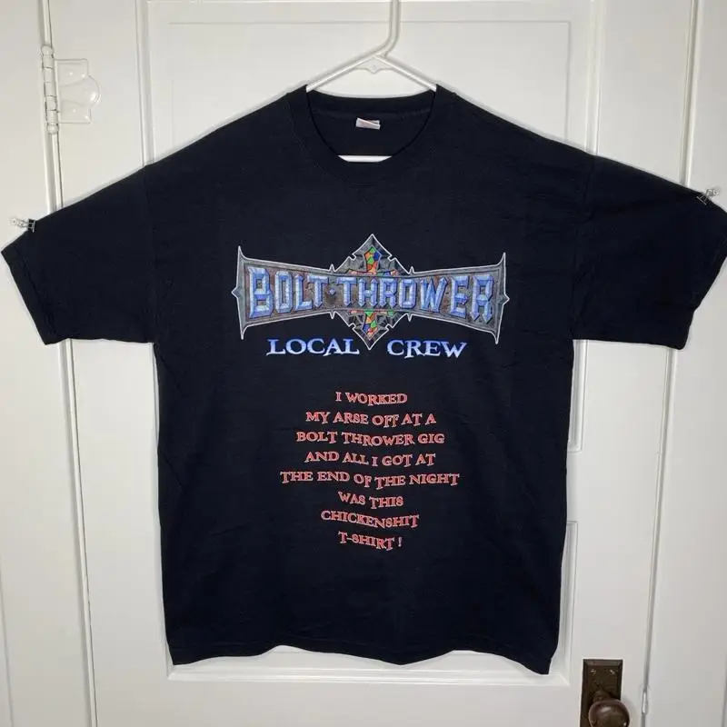 BOLT THROWER Local Crew Black Concert T shirt Size XL