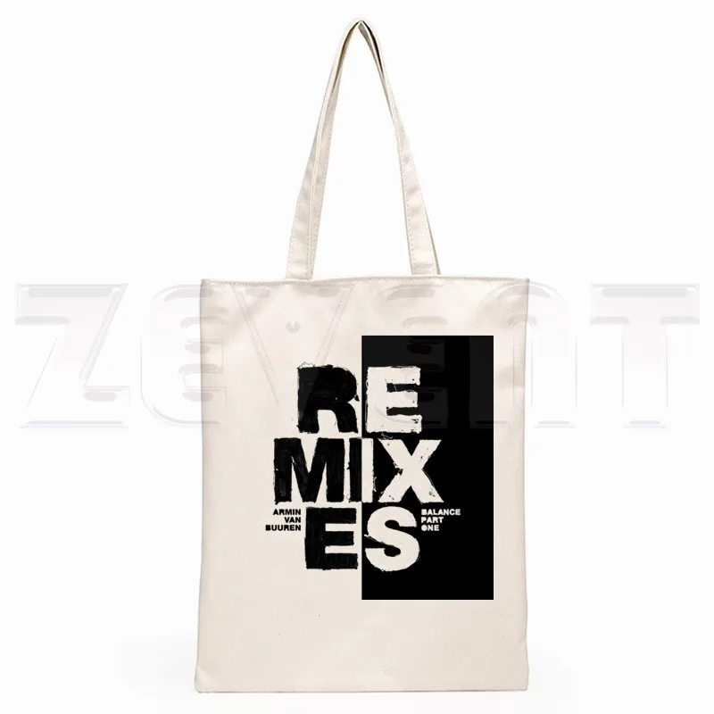 DJ Armin Van Buuren Bolsa de Mão para Meninas, Bolsa Hip Hop Hipster, Sacos De Compras De Moda, Pacote Casual, Blah Trance Music Fans Print