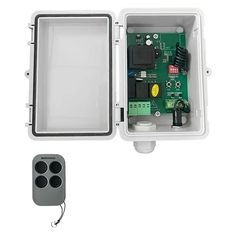 

3CGRO-Universal AC220V Tubular Motor Receiver Garage Door Control Board With Remote Control For Roller Shutter Gate Opener