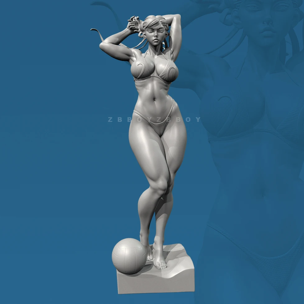 ارتفاع الرجل 38 مللي متر 50 مللي متر 75 مللي متر الراتنج أطقم منمذجة كرة الطائرة الشاطئية Chunli عديم اللون الذاتي الجمعية (طباعة ثلاثية الأبعاد) TD-7424/3D #2