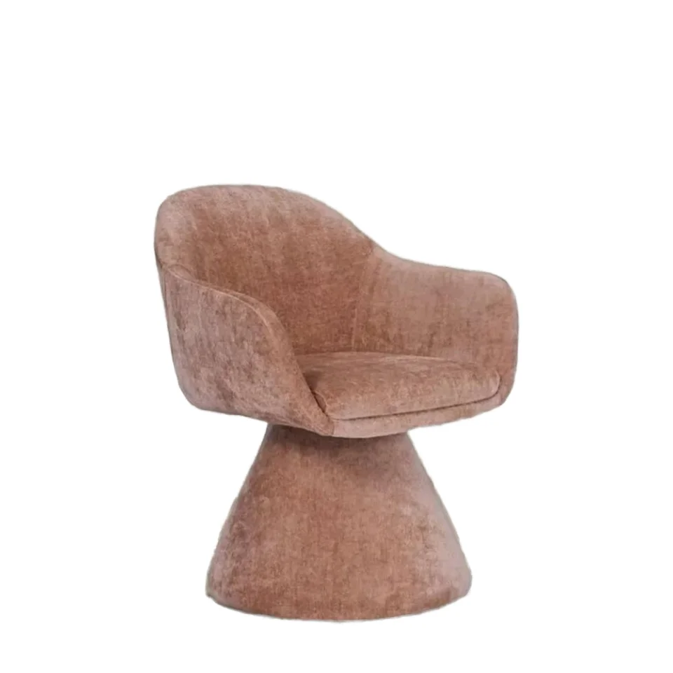 Light luxury minimalist living room chairs, solid wood backs and fabrics for hotel and office use