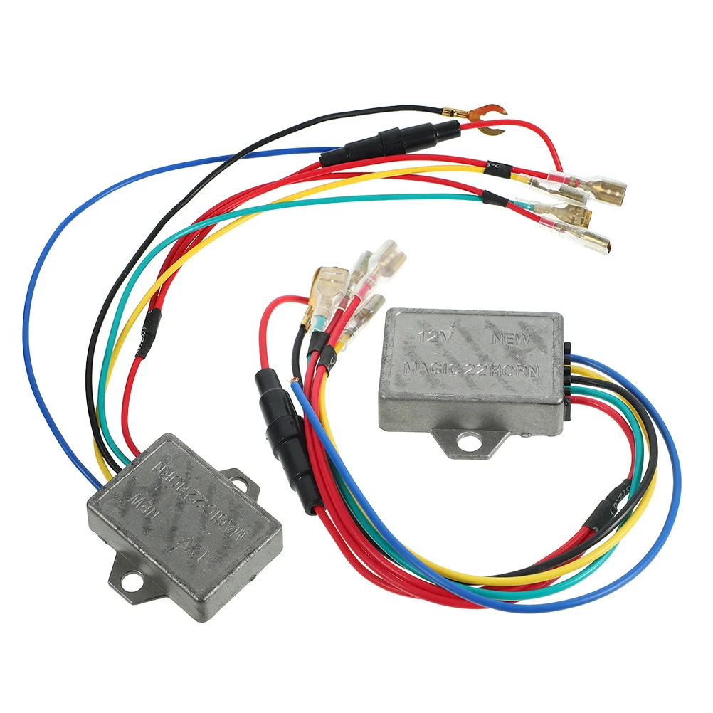 

2Pcs Horn Regulator Stabilizer Universal Kit Motorbike Scooter Motorcycle Horn Controller Rectifier Motorcycle Part