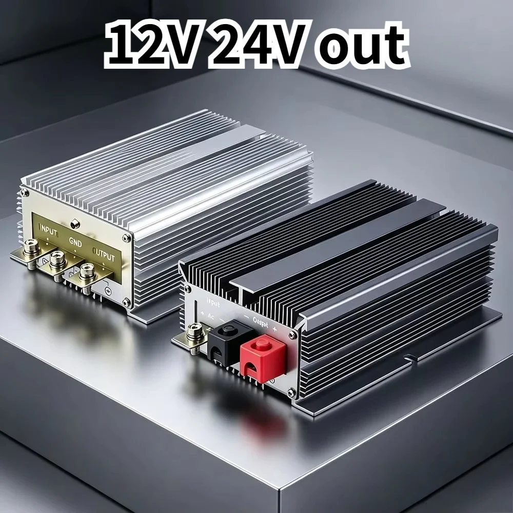 24V-48V to 12V Step Down Converter Voltage Regulator 60A-200A Waterproof DC 12V to 24V 40A 100A Boost Transformer Power Supply
