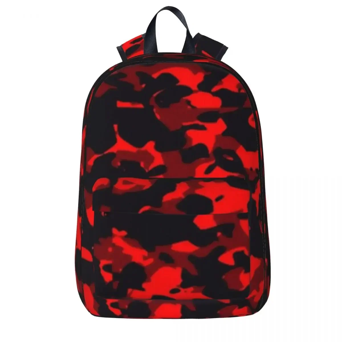 Black Red Camouflage Camo Woman Backpacks Boys Girls Bookbag Casual Children School Bag Portability Laptop Rucksack Shoulder Bag