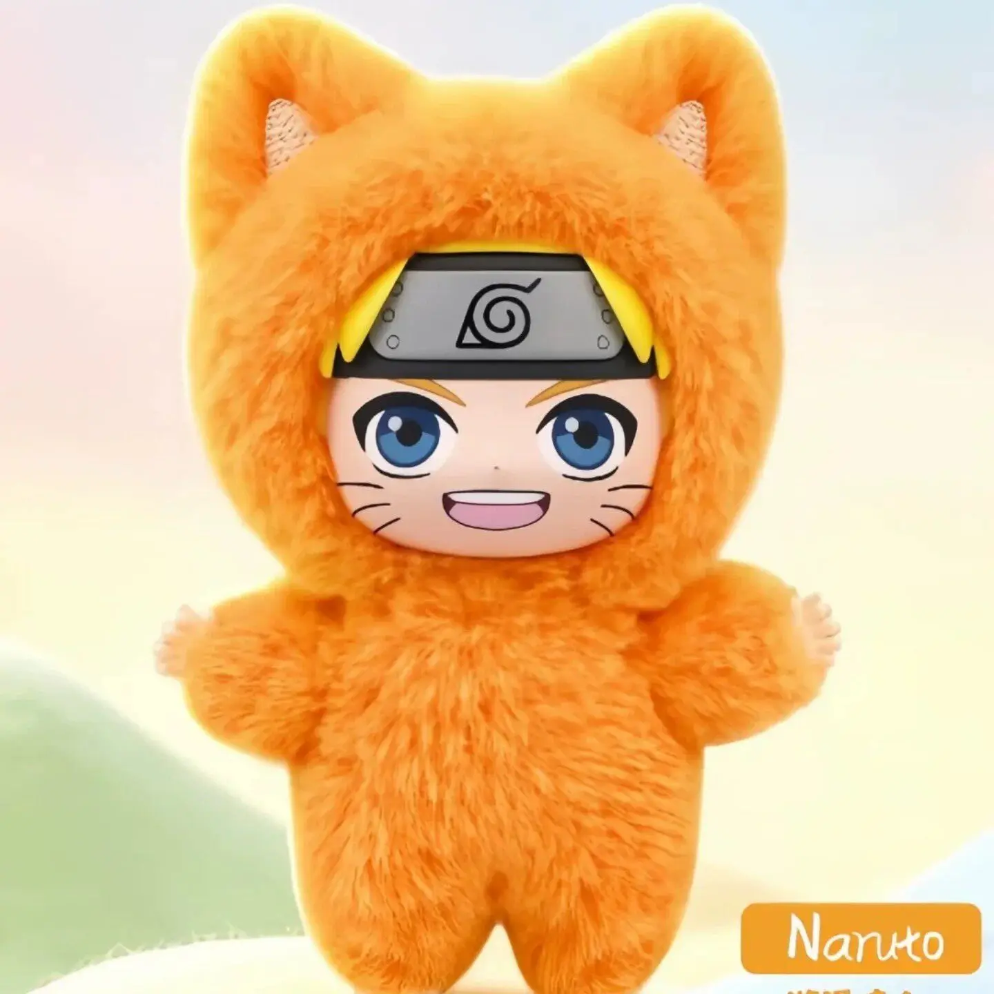 In Stock Official EAKI Naruto Cat Paradise Vol.3 Blind Box Soft Plush Figure Cute Anime Collectible Desktop Ornament Toy Gift - view 6