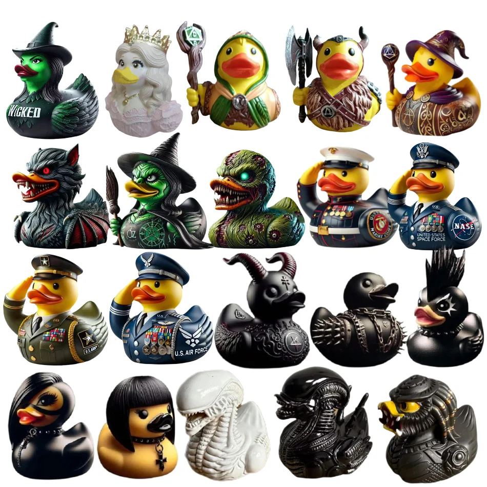 Random Dispatch Creative  Duck Novelty Toy Evil Prank Duck Party Desktop Resin Ornament Holiday Parties Gift