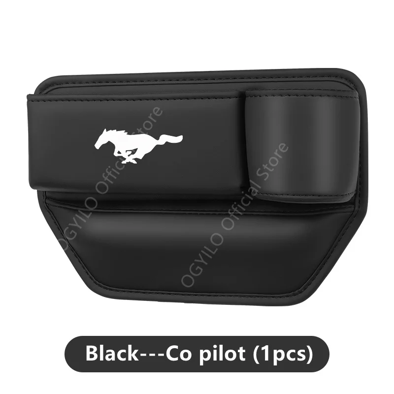 Caja de almacenamiento de espacio de asiento de coche multifuncional de cuero para Ford Mustang, administrador de almacenamiento de asiento de coche, bolsillo de almacenamiento Interior de coche