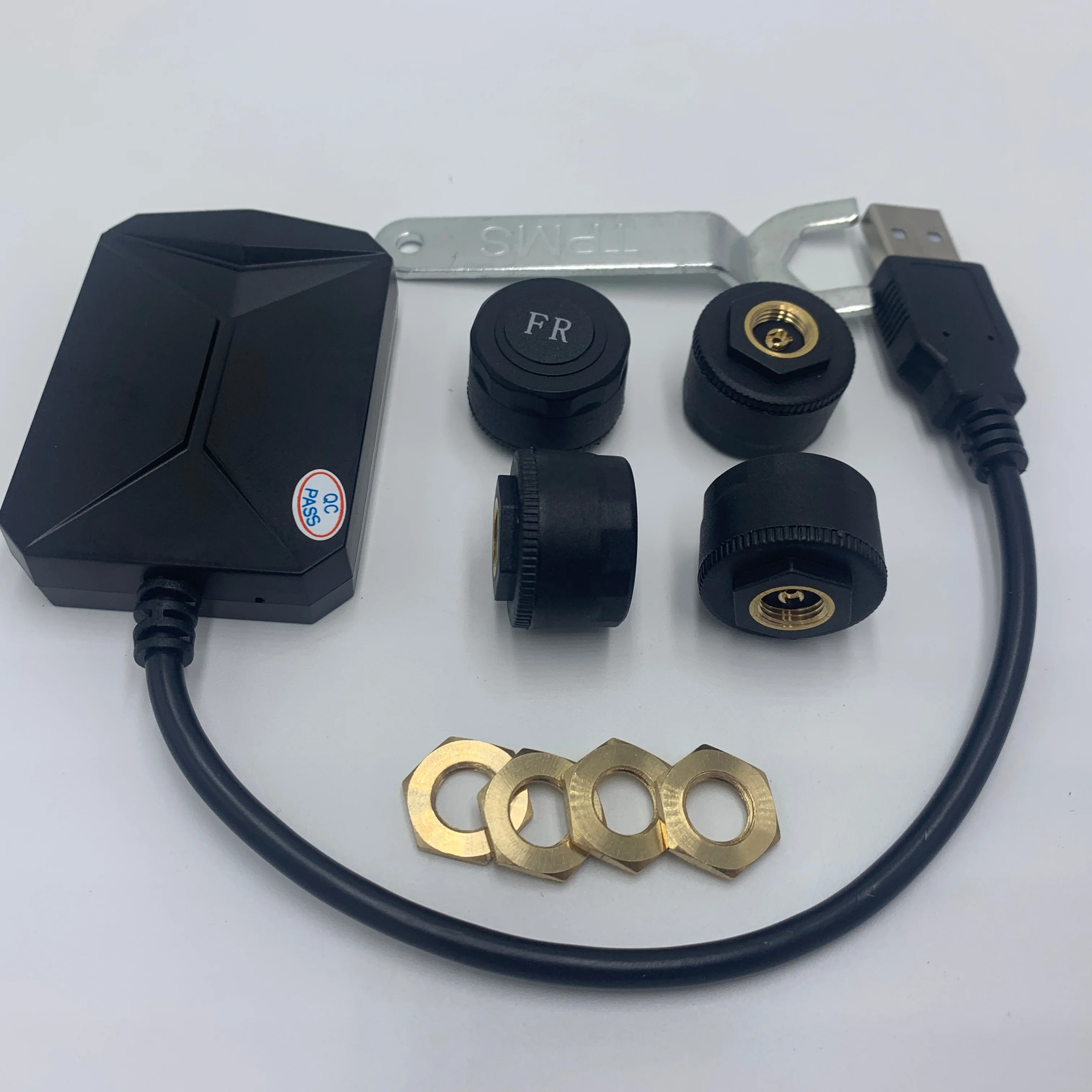 

Wireless Digital TPMS Sensor System External Tire Pressure Monitor for Android Cars DVD USB Car Accessories