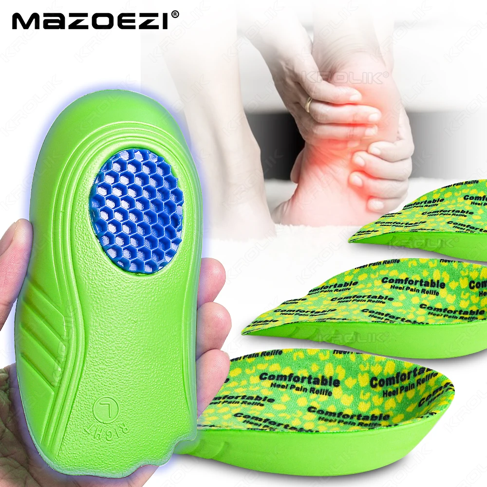 Halbe orthopädische Einlegesohlen für Männer und Frauen, Fuß-Fersensporn, Schmerzkissen, Fußmassagegerät, Pflege, Einlegesohle, Latex, weiche Sohle, Laufschuhe, Pads