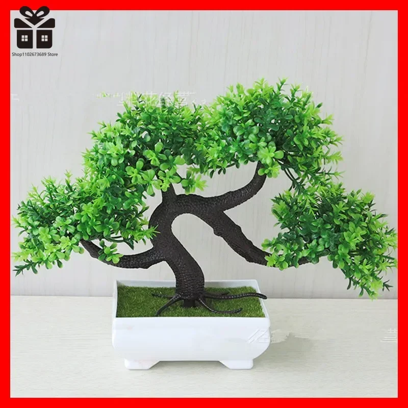 Artificial Plants Bonsai Small Tree Pot Fake Plant Flowers Potted Ornaments For Home Room Table Decoration Hotel Garden Decor