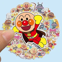 Anpanman-pegatinas de Graffiti de dibujos animados para niños, 50 piezas, tableta PC, taza de agua, carcasa para teléfono móvil, decoración creativa, juguete DIY