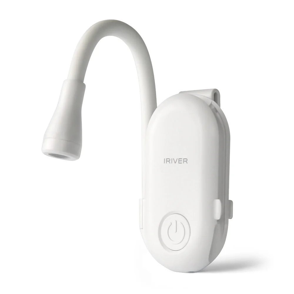 Iriver Icl-100 كليب Led كتاب ضوء متعدد الأغراض مفيد المحمولة فانوس صغير كليب على القراءة سطوع قابل للتعديل 3 اللون الإضاءة C-نوع الشحن