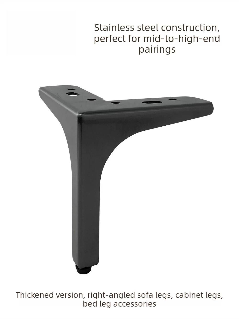 15cm Stainless Steel Three Pronged Sofa Legs TV Cabinet Feets Table Legs Height Increasing Hardware Legs Accessories