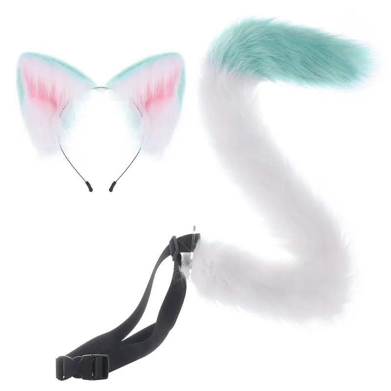 

Halloween Beast Ear Tail Suit Plush Ear Headband Coaplay Comic Show Headgear Accessories