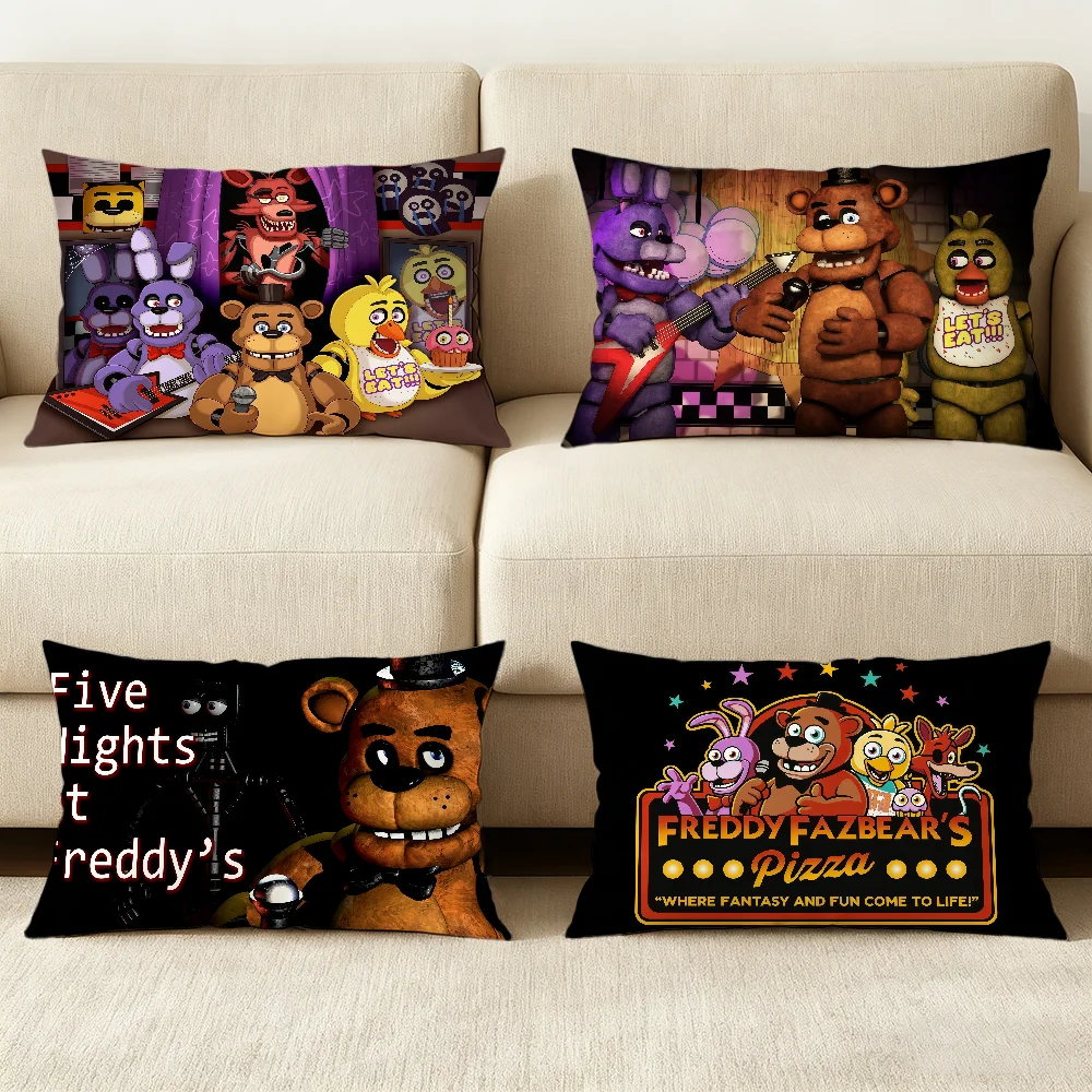 Pillow Horror Game Case Hit product F-Five Sofa living Room Office at Freddys Rectangle Nights Pillow Home Coffee Shop Bedding