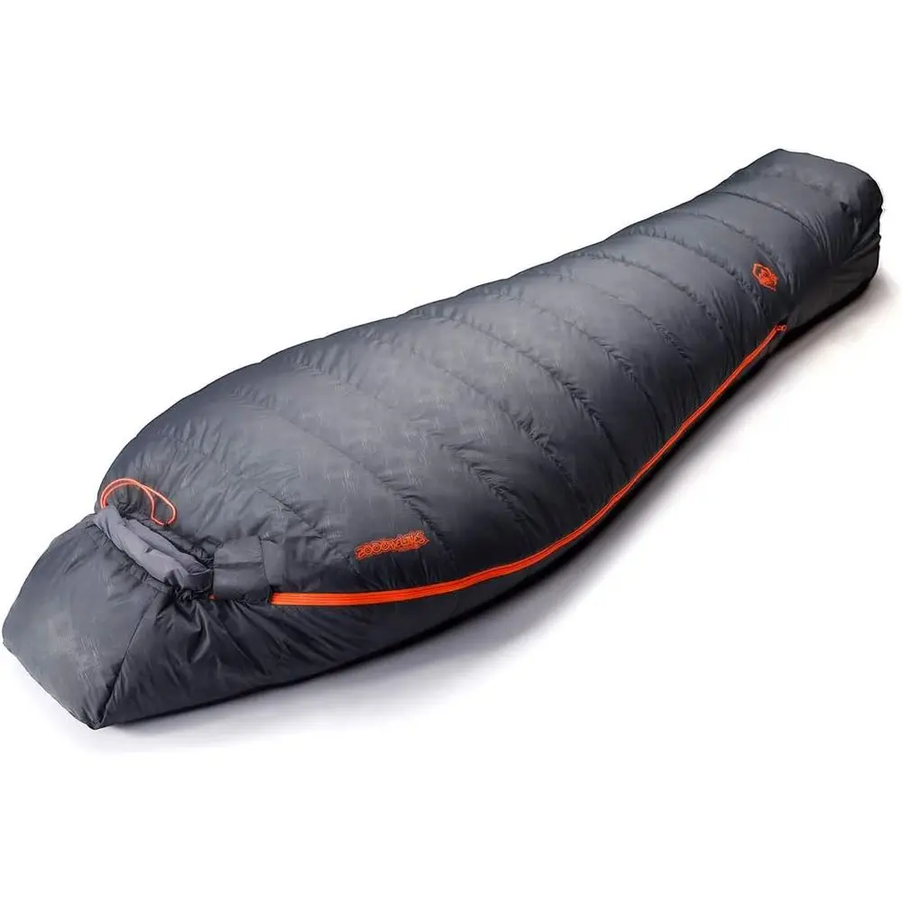 

4-Season Adult Down Sleeping Bag, Roomy Fit, 550+ Fill Power, Lightweight for Camping, Backpacking & Hunting