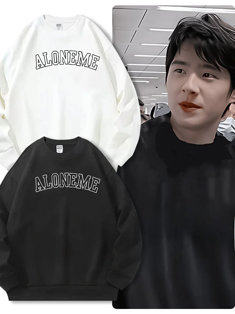 

Мужская осенняя повседневная толстовка с круглым вырезом, бренд Liu Haoran, американский трендовый стиль, с буквенным принтом, молодежная, для отдыха, удобная, пол...