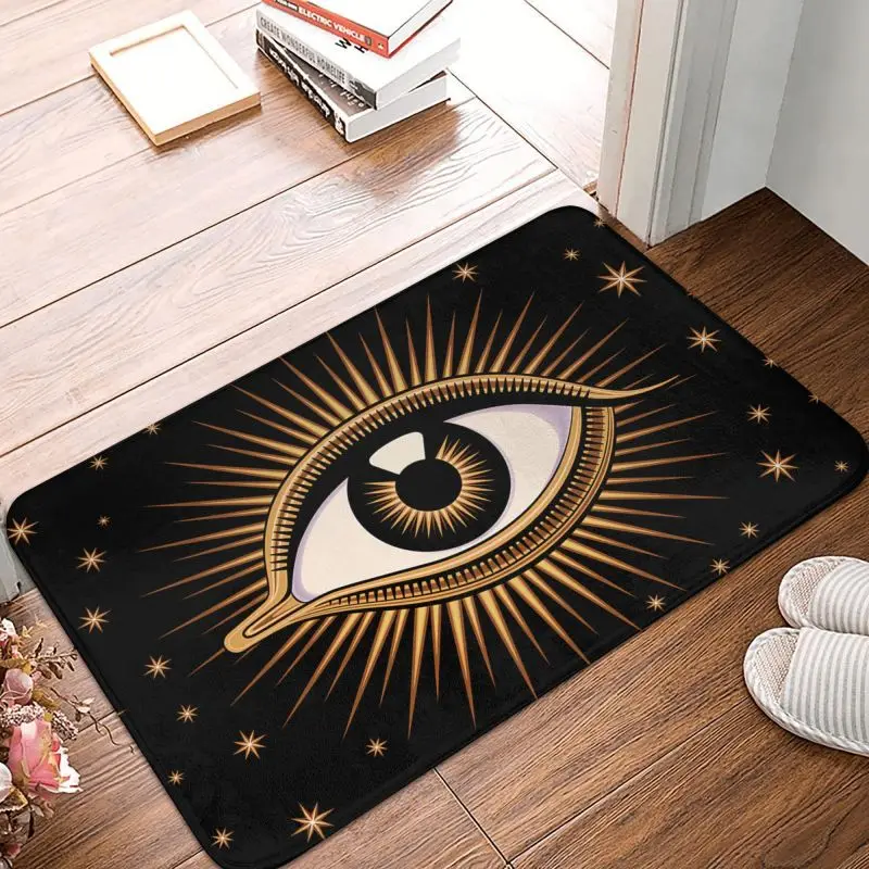 Custom Evil Eye Doormat Anti-Slip Kitchen Bath Mat Living Room Door Floor Entrance Carpet Rug