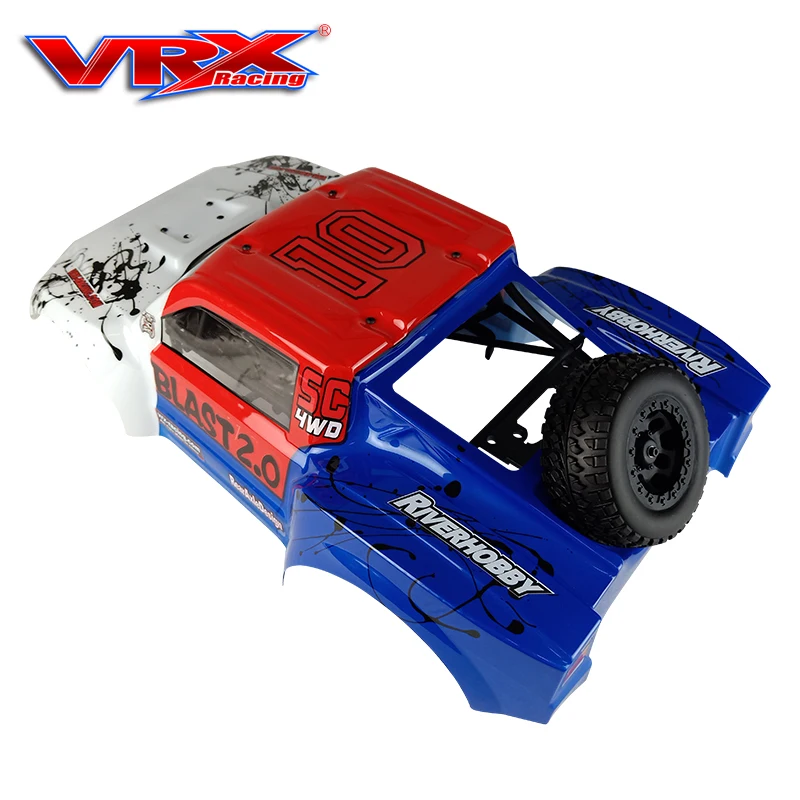 VRX Short Card Car Shell + Nylon Roll Cage + Spare Wheel + Driver Blister For VRX RH1043SC/1045SC  1/10 Rc Car Part