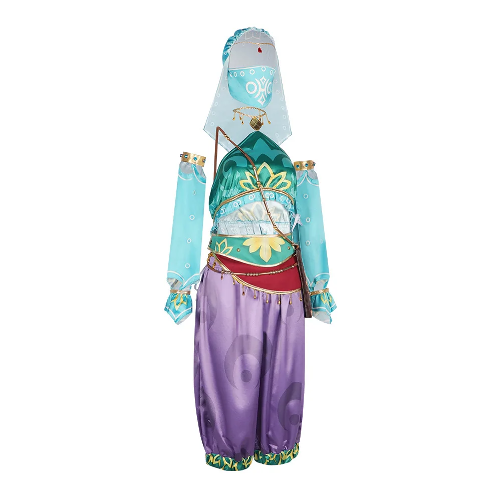 Disfraz de pirata de Halloween para mujer, Gerudo Breath conjunto completo de the Wild, traje de Cosplay de enlace, conjunto completo para mujer del desierto