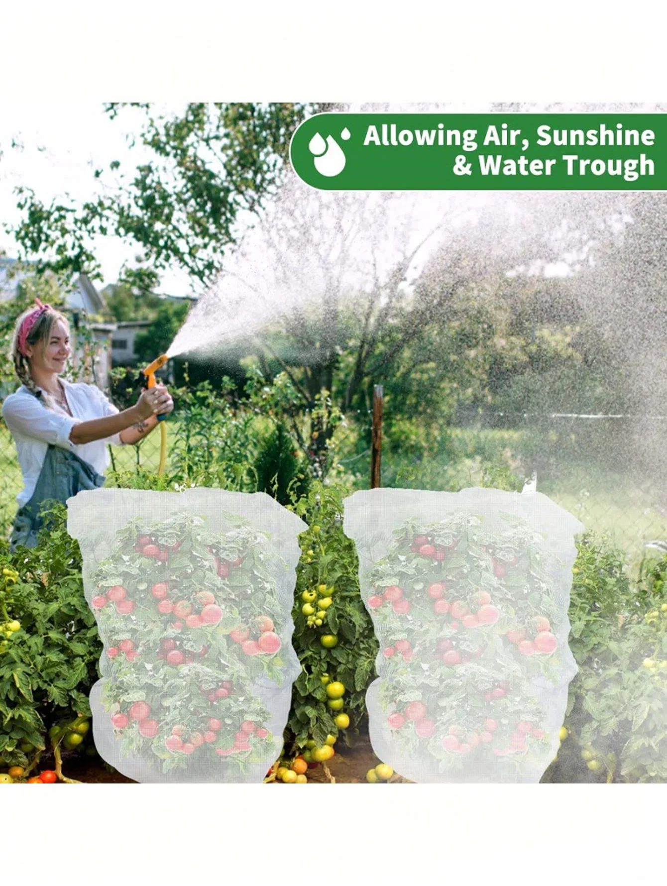 Durable Plant Protection Net for Fruits, Veggies and Trees. Shields Strawberries, Grapes from Birds and Pests with Sturdy, Long-