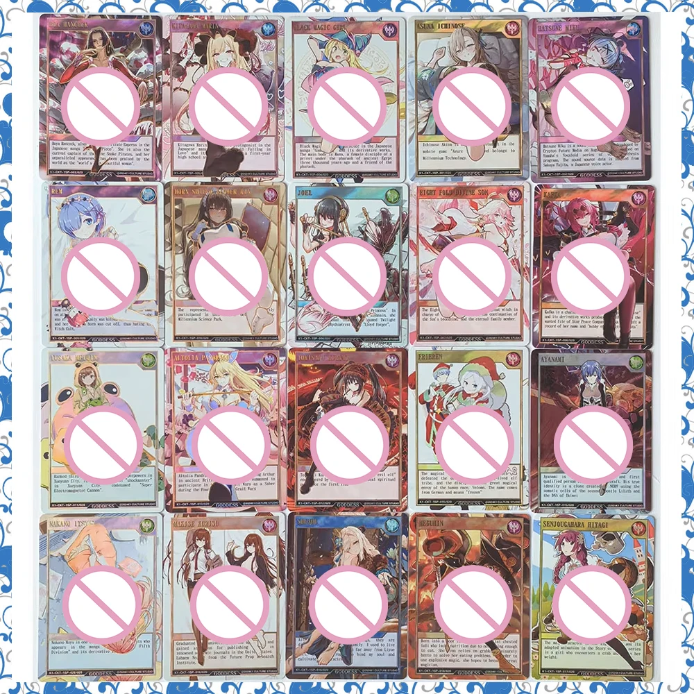 

25 шт./компл., аниме «История богини», «сделай сам», ACG, пленочная карта Rem Tokisaki Kurumi Kafka, игровые игрушки для мальчиков, коллекционная карта, подарок на день рождения, доска