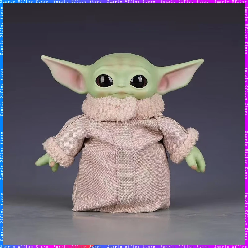 17-28 cm Grogu Yoda Baby Vinyl Doll Star Wars Action Figures The Mandalorian High Quality Handmade Doll Bag Pendant