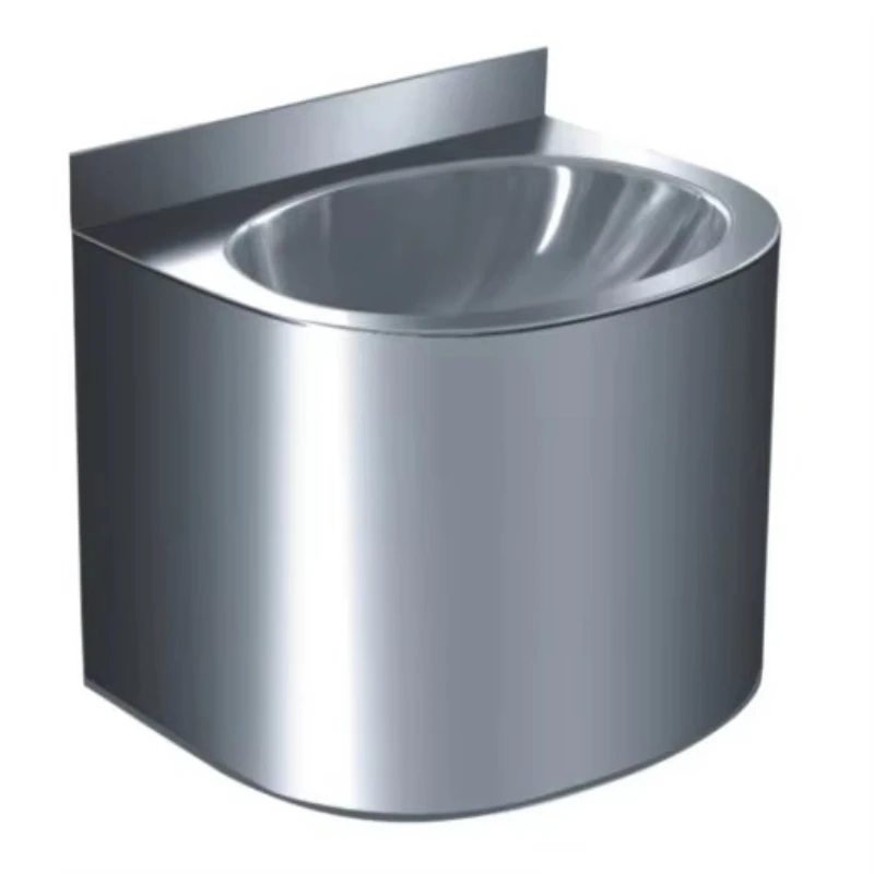Modern stainless steel wash basin small washbasin countertop suitable for prison hospital outdoor apartment bathroom