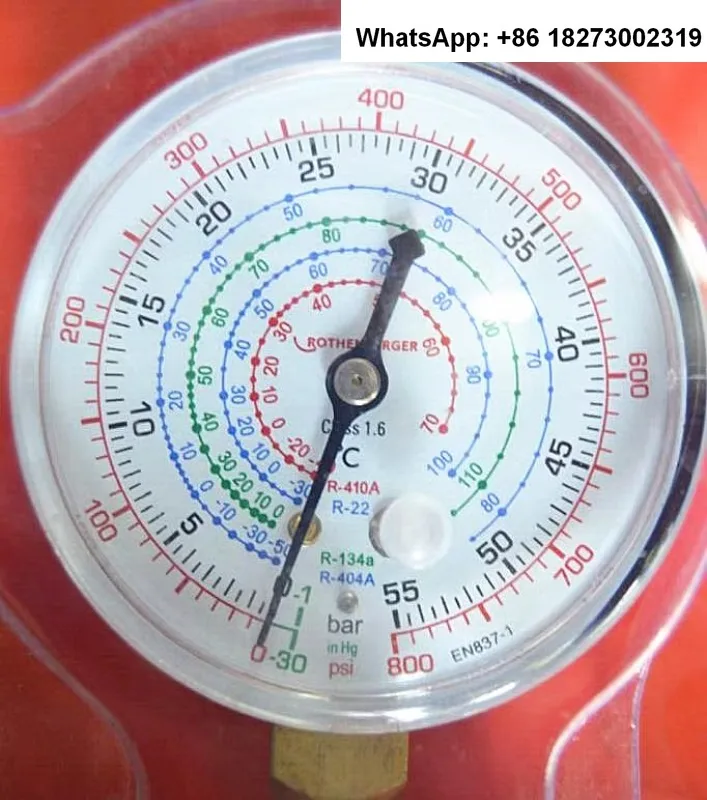 German Rosenberg air conditioning meter refrigerant and liquid dual gauge set snow type pressure gauge R410A22