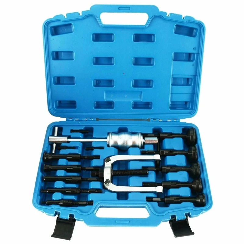 

Bearing Extractor Puller Blind Inner Bearing Removal Set Blind Hole Pilot Bearing Puller Internal Extractor Hammer Set 16pcs