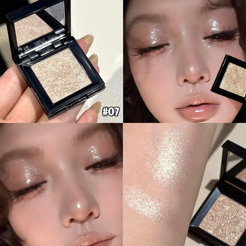 ART VALUE Single Color Shiny Eyeshadow Palette Lasting Makeup Eyeshadow Pearly Bright Glitter Eyeshadow Shimmer Pigment Palette