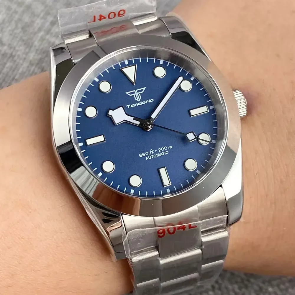

Tandorio Miyota PT5000 Automatic Diving Men's Watch 20BAR Waterproof Sapphire Crystal 36mm 39mm 316L Bracelet Polished Bezel