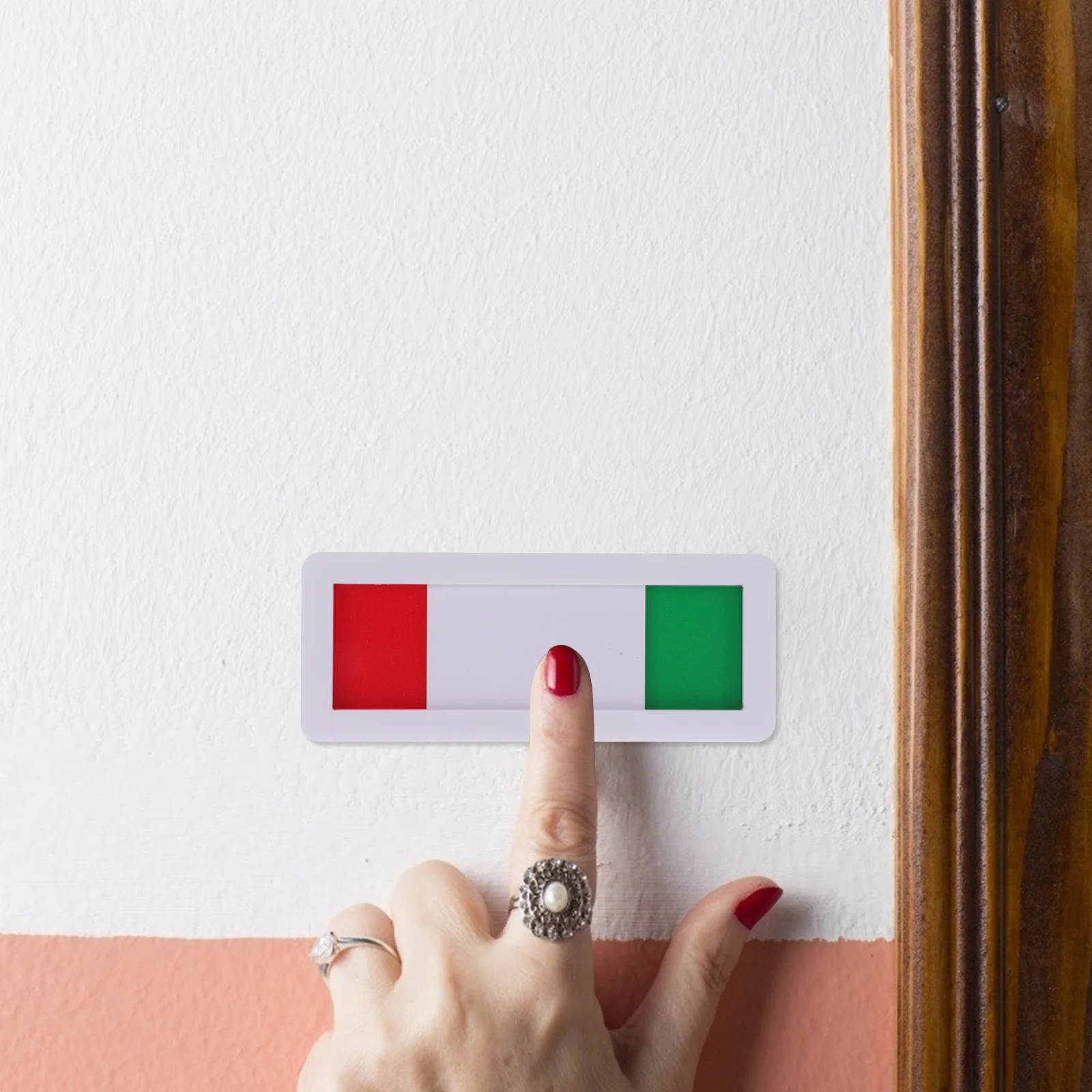 

2Pcs Status Switch Sign Privacy Door Slider Indicator Office Restroom Studio Clinics Conference Room Open Closed Acrylic