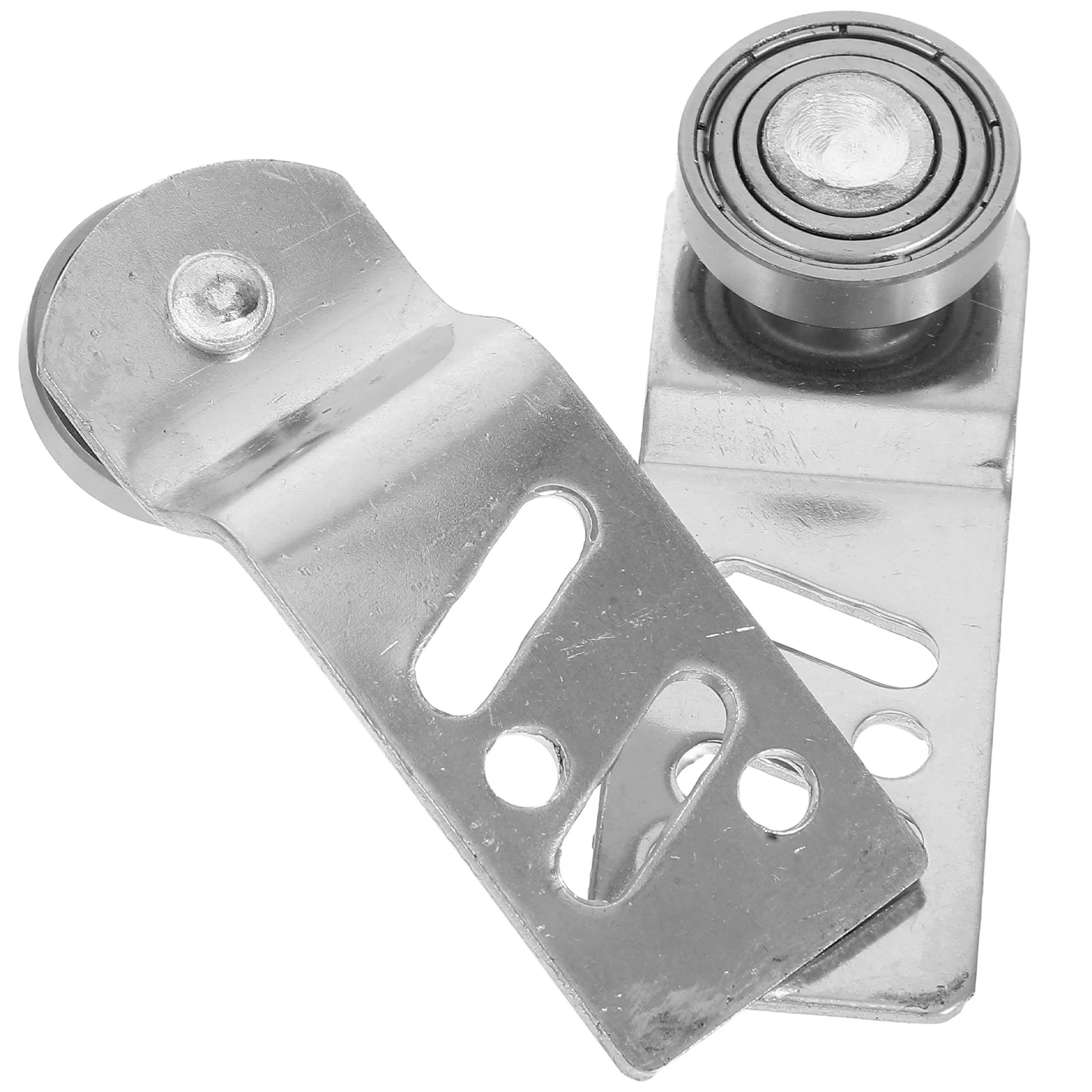 

1Pair Stainless Steel Sliding Door Pulley 23Mm Axle Heavy-Duty Angled Runner High Load Bearing Smooth Operation Sliding Closet