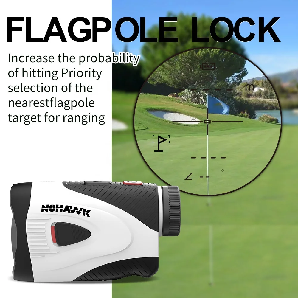 

TULX Outdoor High-precision Golf Laser Rangefinder with Slope Compensation 1300Y Flagpole Locking Vibration Charging Model