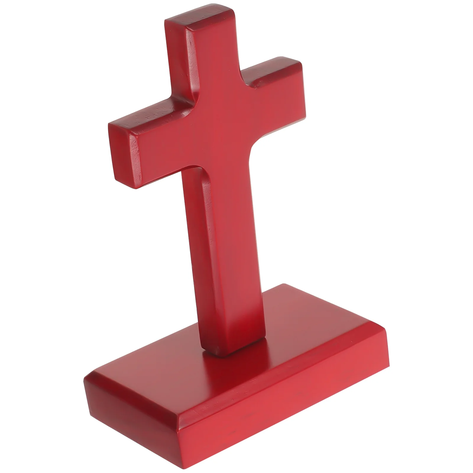 

Wooden Cross Ornament Decorative Standing Table Cross Religious Home Decor for Bedroom Living Room Photo Prop Christian Gift