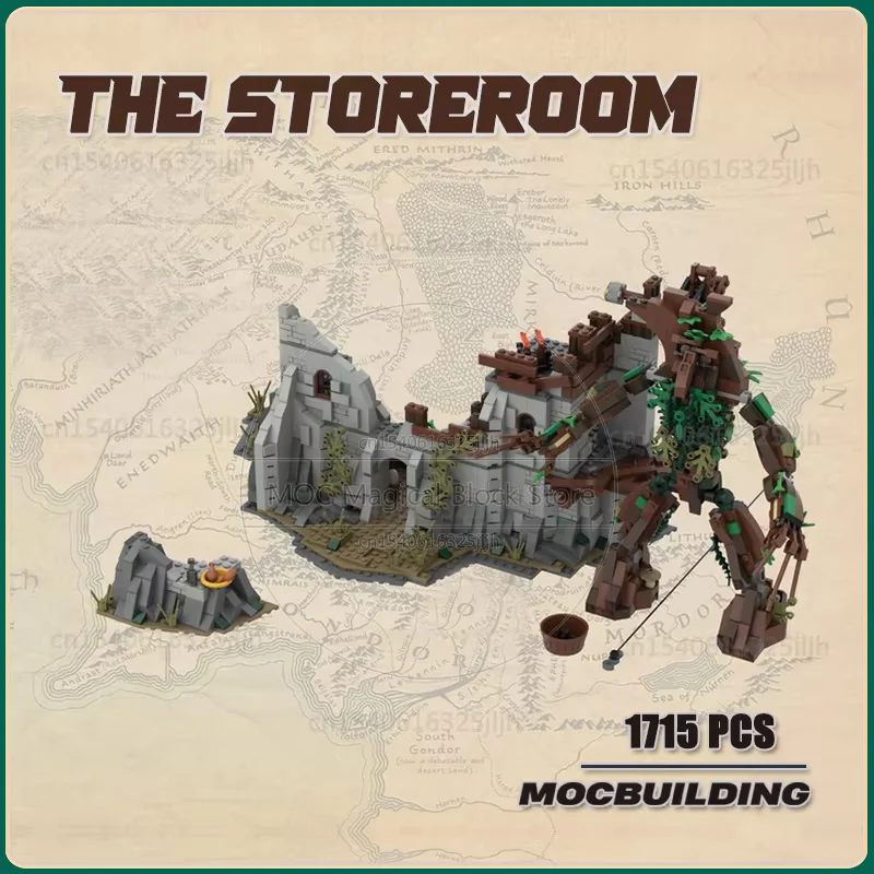 

Известный фильм Storeroom Moc, строительные блоки, набор моделей Treebeard, сделай сам, сборочная технология, кирпичи, креативный дисплей, игрушки, рождественские подарки