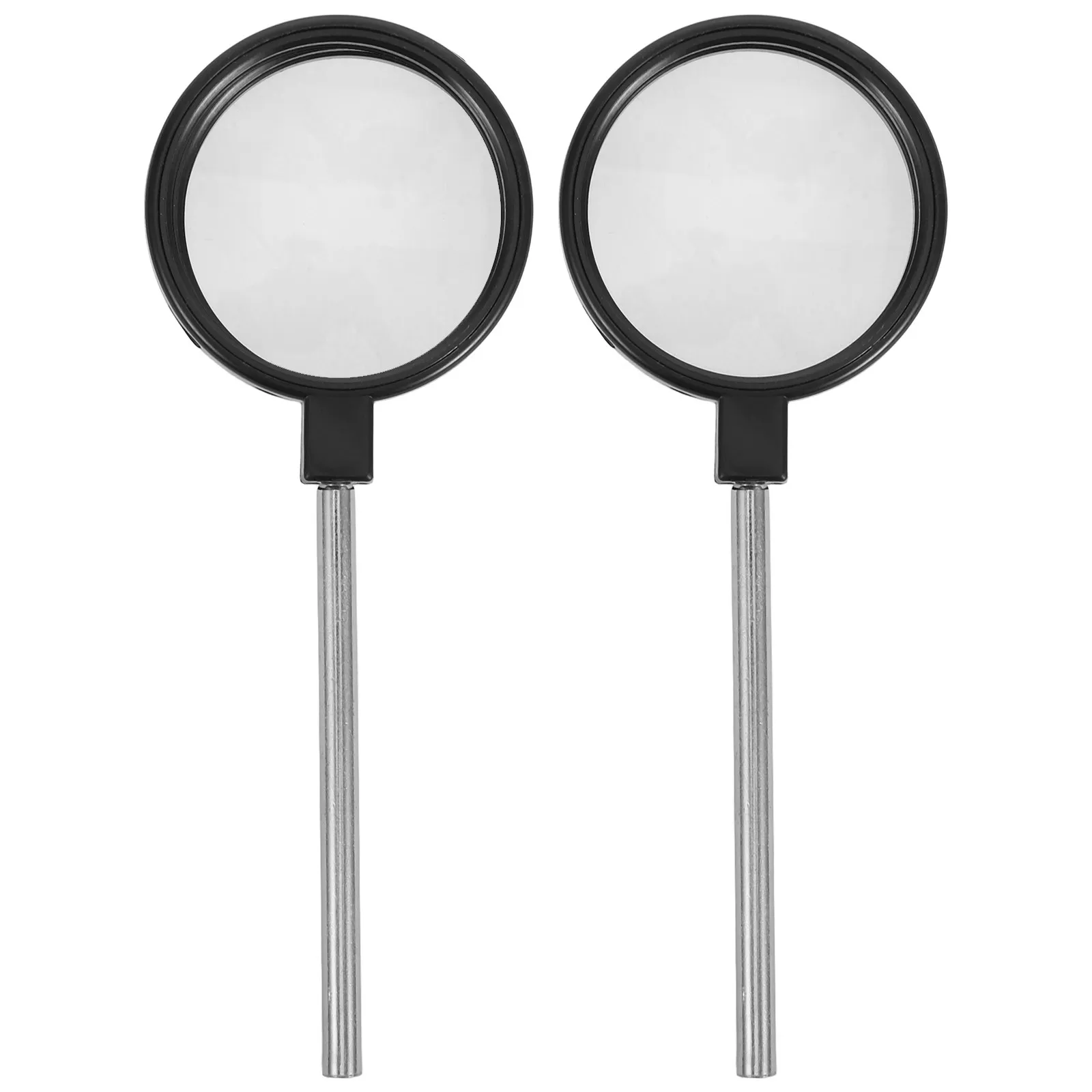 2Pcs Handheld Dual Lens Magnifier Portable Visual Aid with High Definition Convex Concave Glass Lenses for Seniors Electronics
