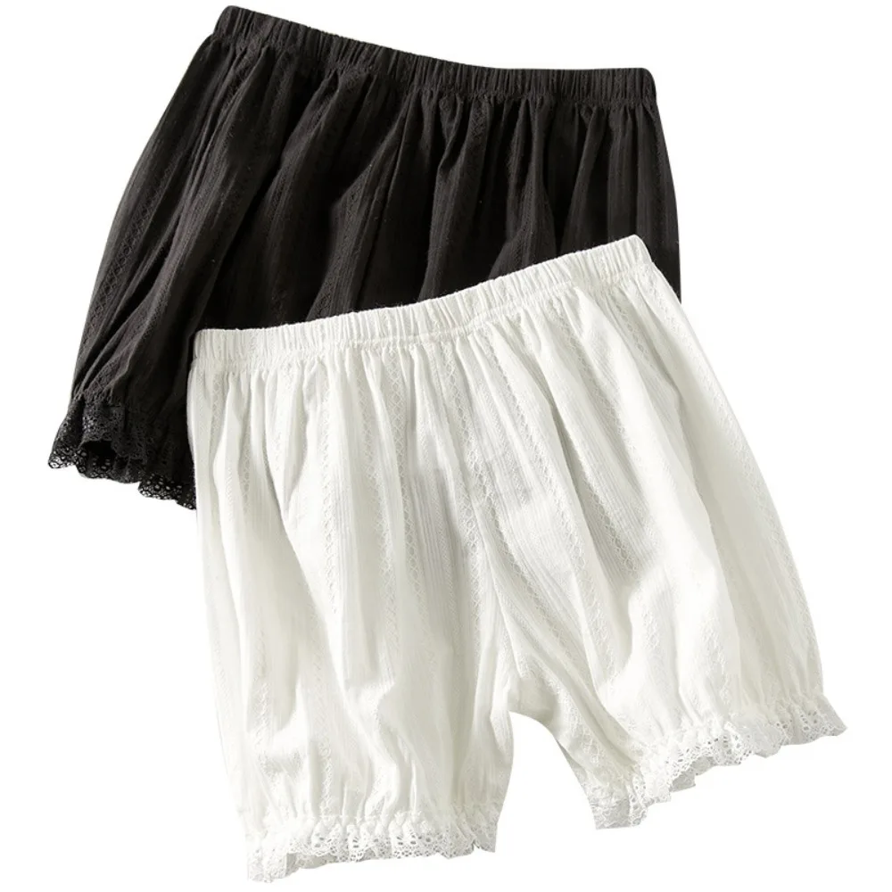 Short Pants For Women Cotton Ruffled For Girl Anti-glare Safety Short Pants Women Briefs Lantern Short Pants Elastic Shorts image 5