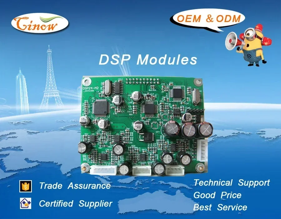 Tech DSP Audio pour tableau de lignes actif et amplificateur numérique, retard d'entrée avec 20ms